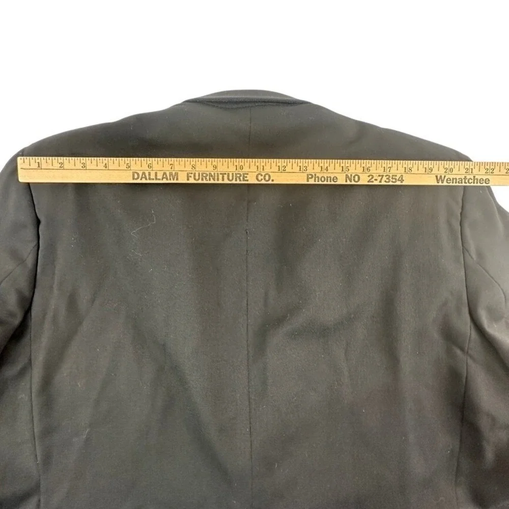 Versini Mens‎ Tuxedo 52L Jacket Black Wool 2 Piece Blazer Pants 53 x 24 Short